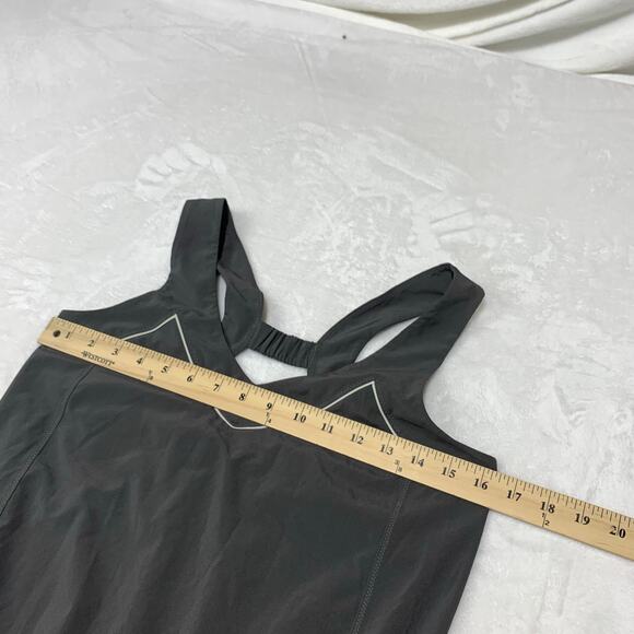 Lululemon Speedy Runsie Romper Womens 6/8 Gray Activewear Running One Piece - Picture 8 of 14